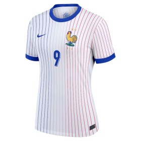 Koszulka Francja Giroud 9 Damska Wyjazdowe Euro 2024 Koszulki Piłkarskie Krótki Rękaw